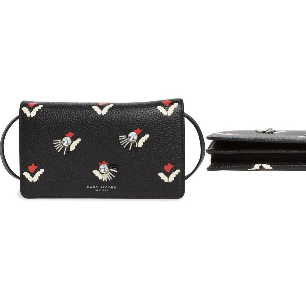 Marc Jacobs Embellished Tulip Leather Crossbody